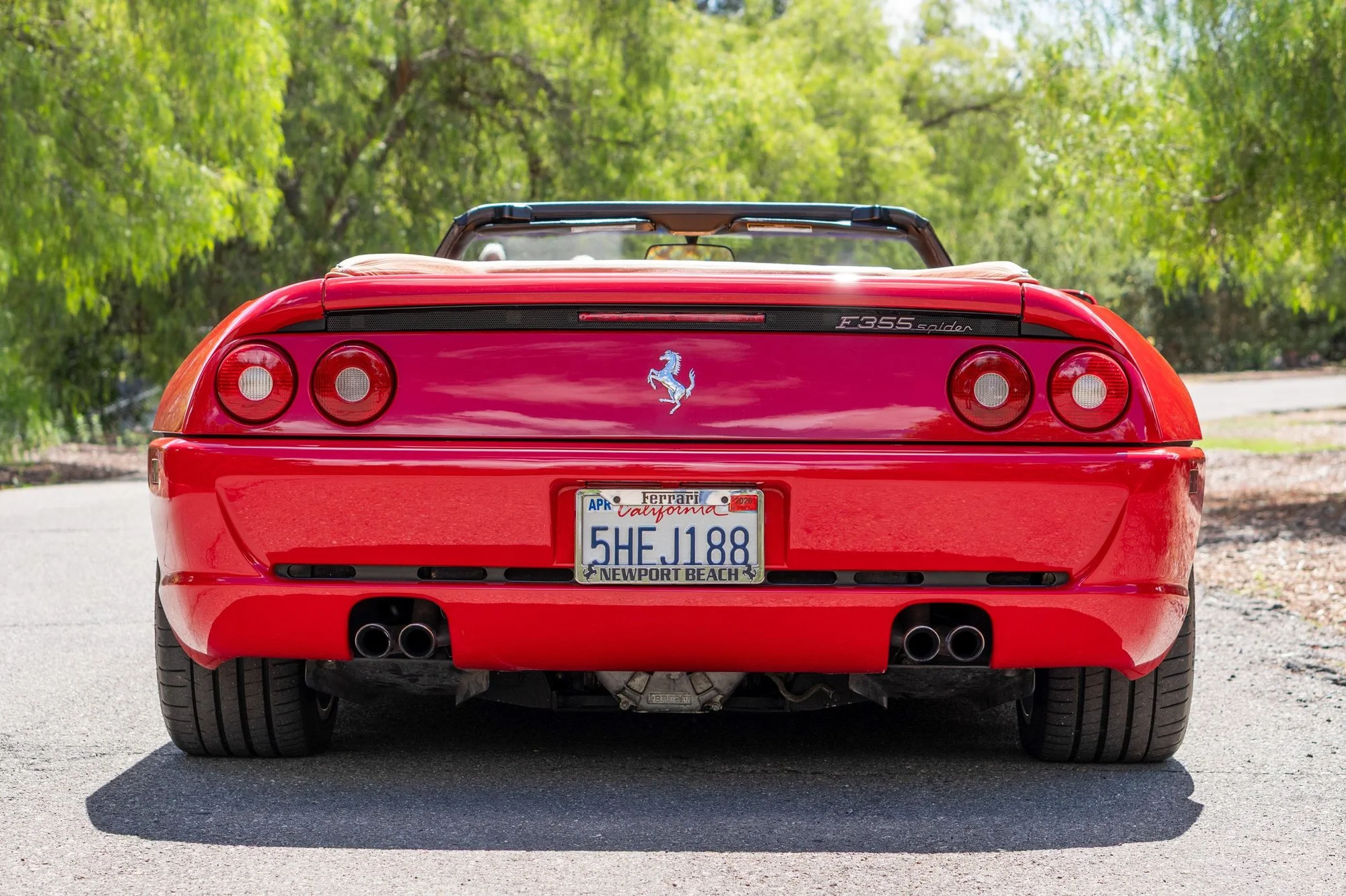 Red Ferrari F355 Spider Convertible - ferrari, f355, f355 spider, convertible, red, spider