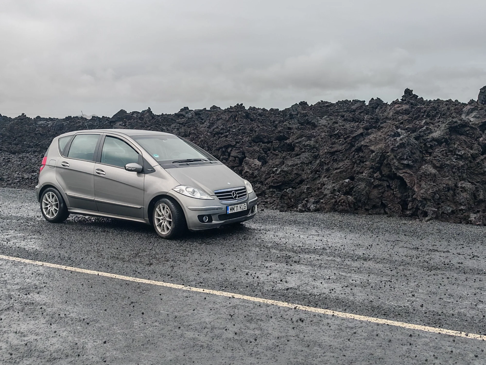 Mercedes Benz A-Class W169 ice&fire, Iceland - mercedes-benz, a-class, w169, hatchback, silver, mercedes