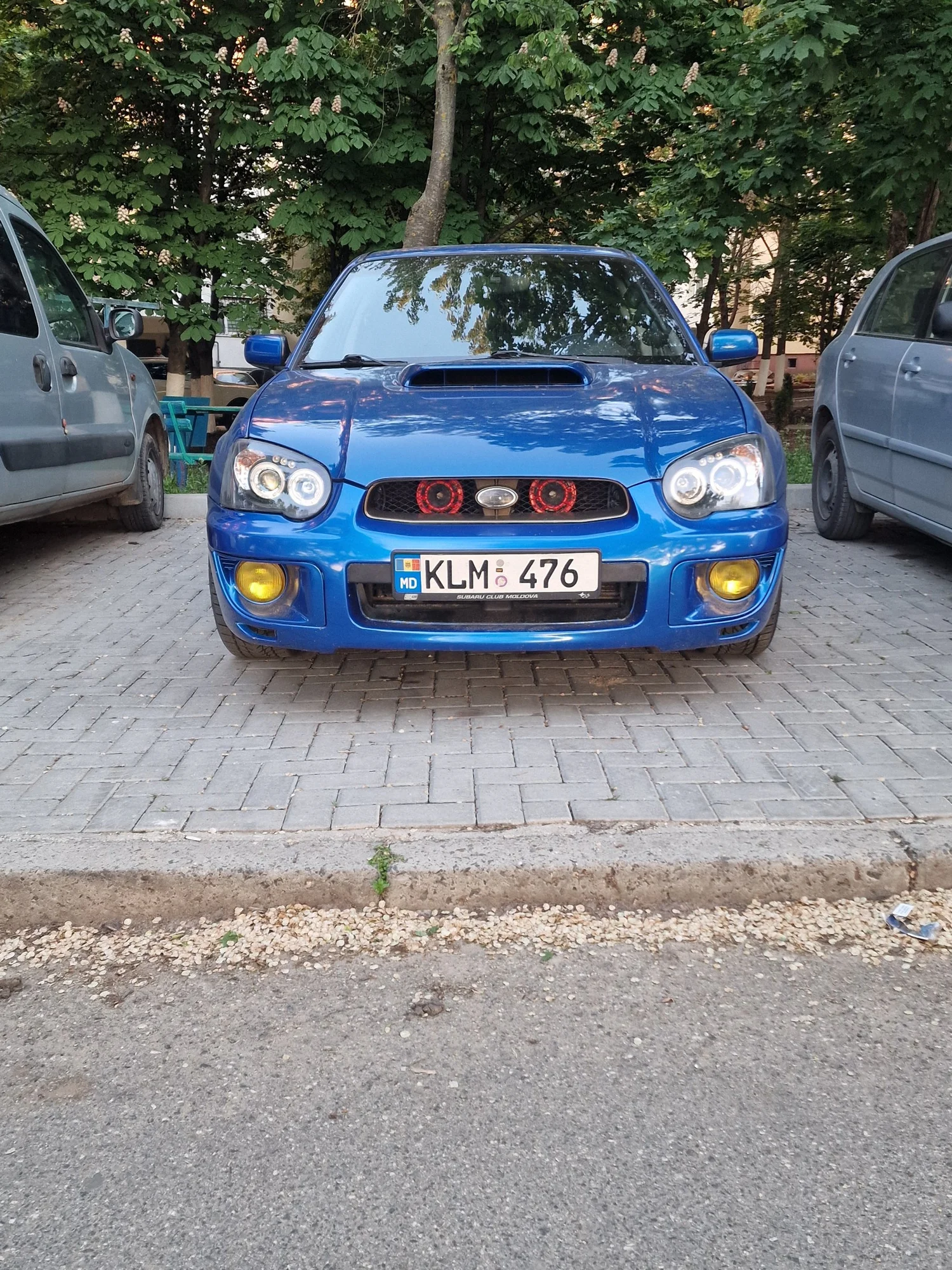 Blue Subaru Impreza WRX STi Modified - subaru, impreza, wrx, coupe, blue