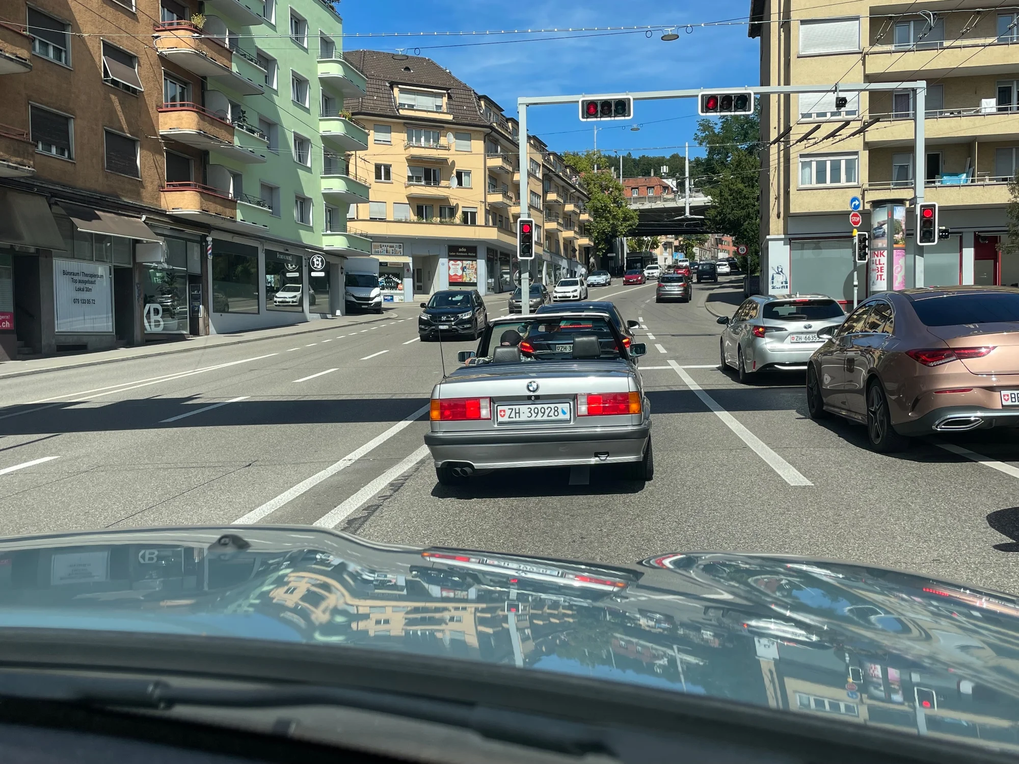 BMW E30 Convertible Urban Drive - bmw, convertible, silver, metallic, youngtimer, e30