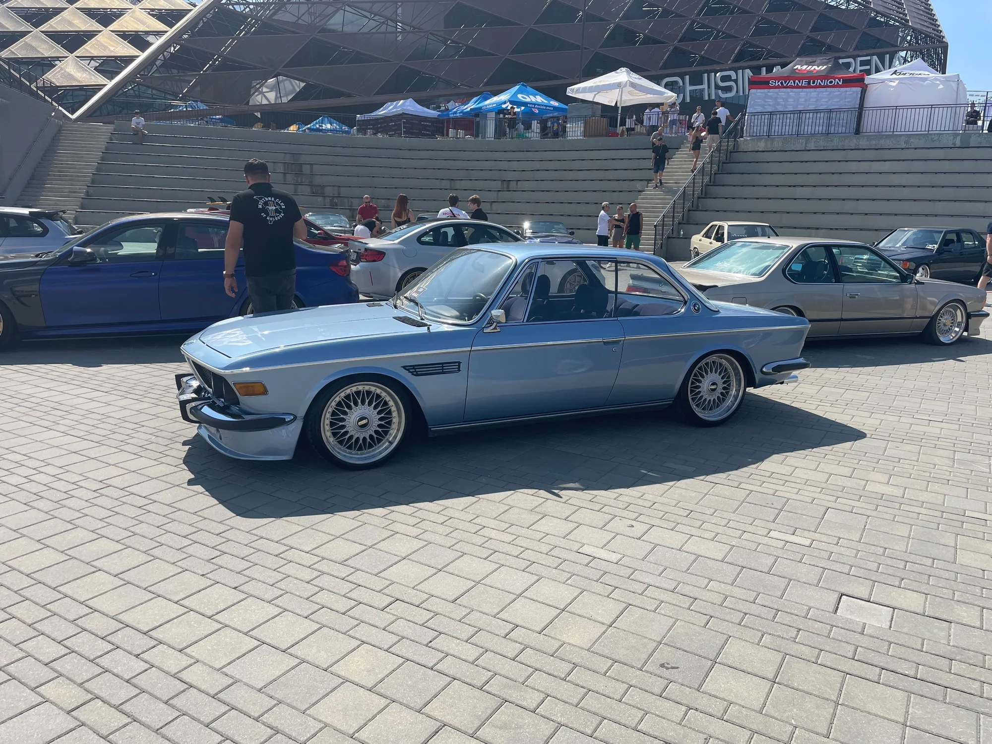 Classic BMW 3.0CS Coupe at Car Meet - bmw, 3.0cs, coupe, classic, light-blue