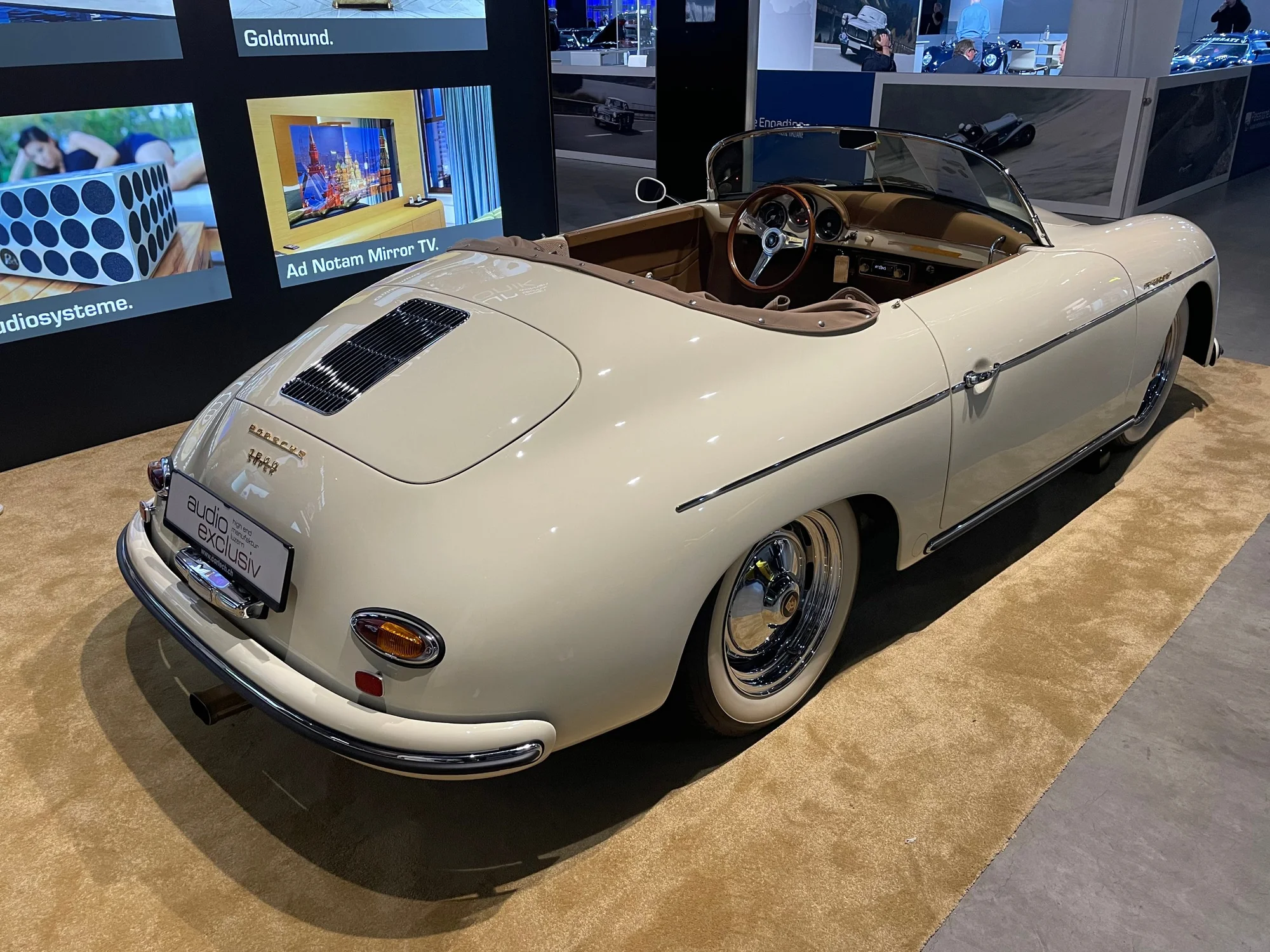 Classic Porsche 356 Roadster Convertible - porsche, 356, convertible, roadster, cream-white