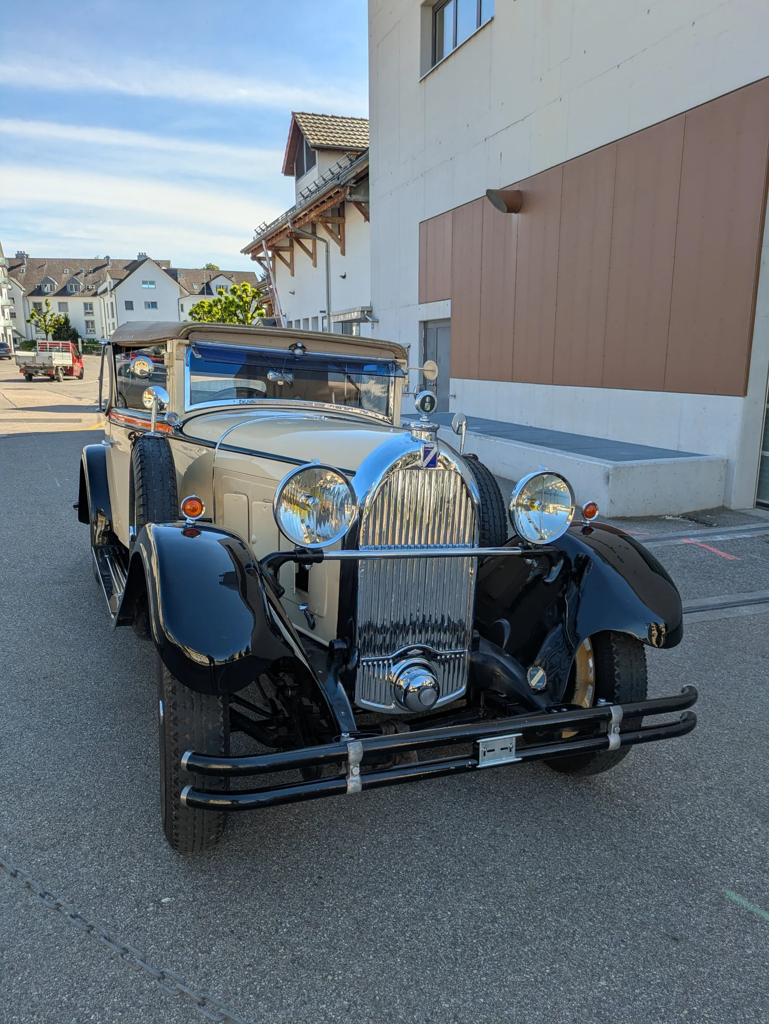 Classic Blue and Cream Roadster - vintage, classic, convertible, roadster, 1920s, prewar