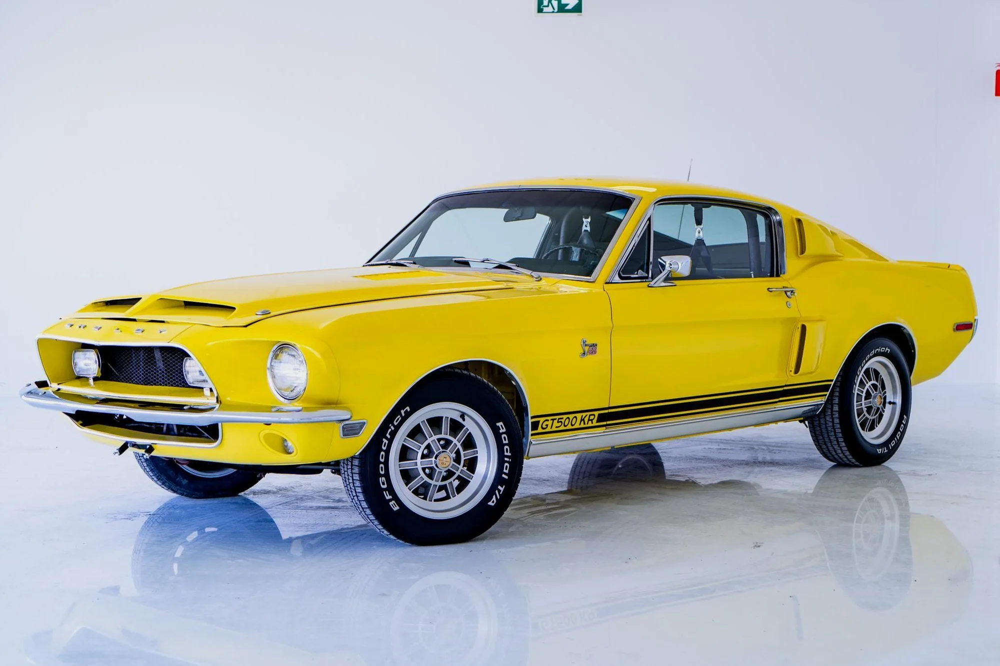 Iconic Yellow Shelby GT500 KR - shelby, mustang, gt500kr, 1968, classic-muscle