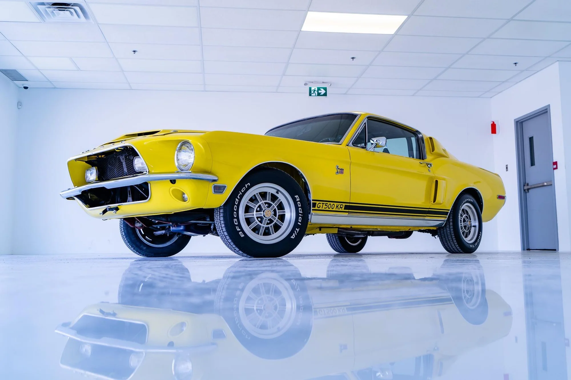 1969 Ford Mustang Mach 1 GT500 KR Yellow - ford, mustang, mach1, gt500kr, 1969, classic