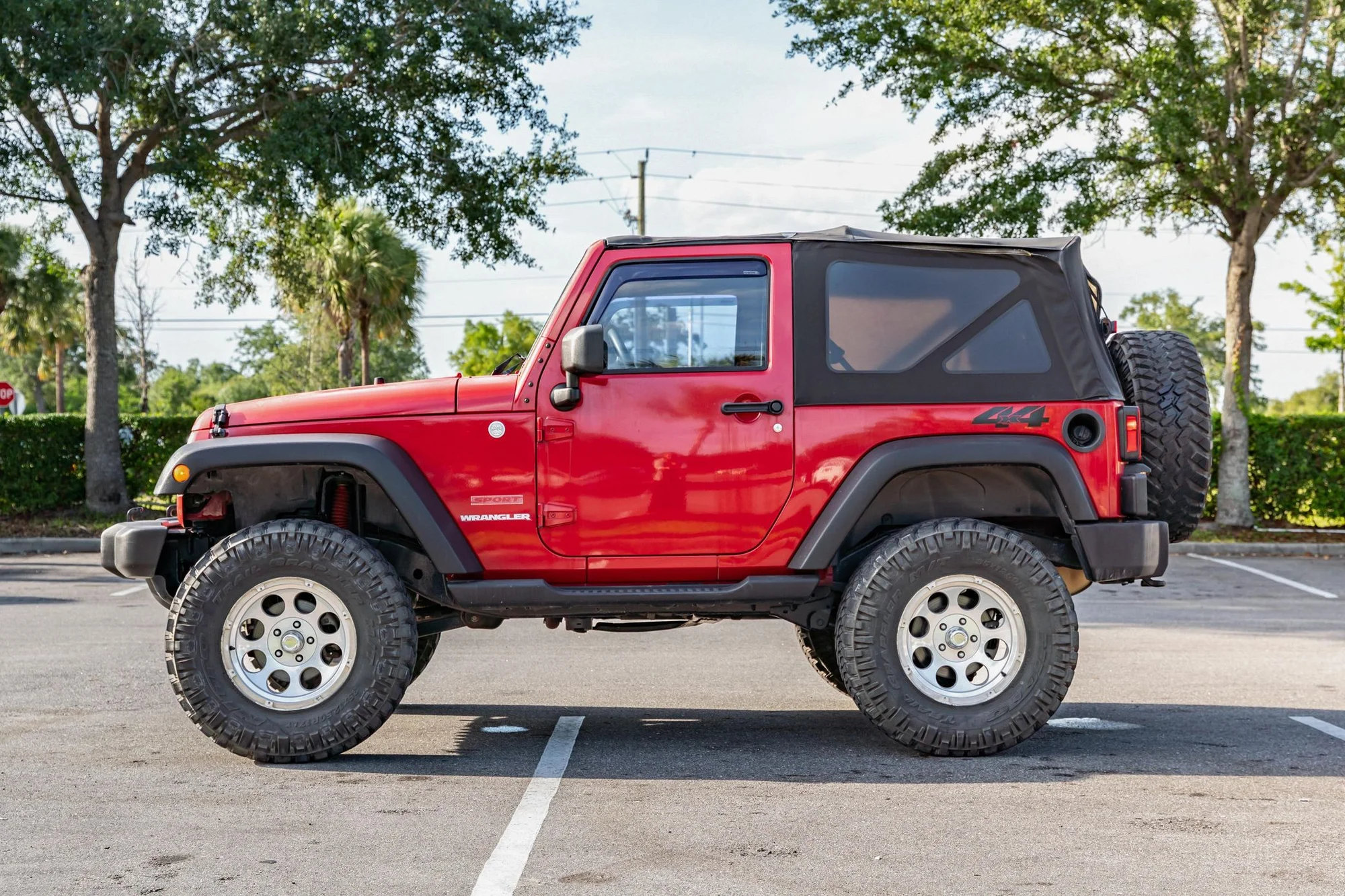 Lifted Red Jeep Wrangler TJ - jeep, wrangler, tj, red, lifted
