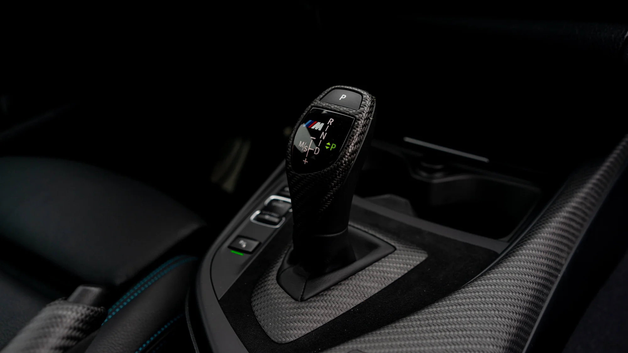 BMW M Sport Shifter Detail Shot - bmw, m-sport, gear-shift, interior, transmission