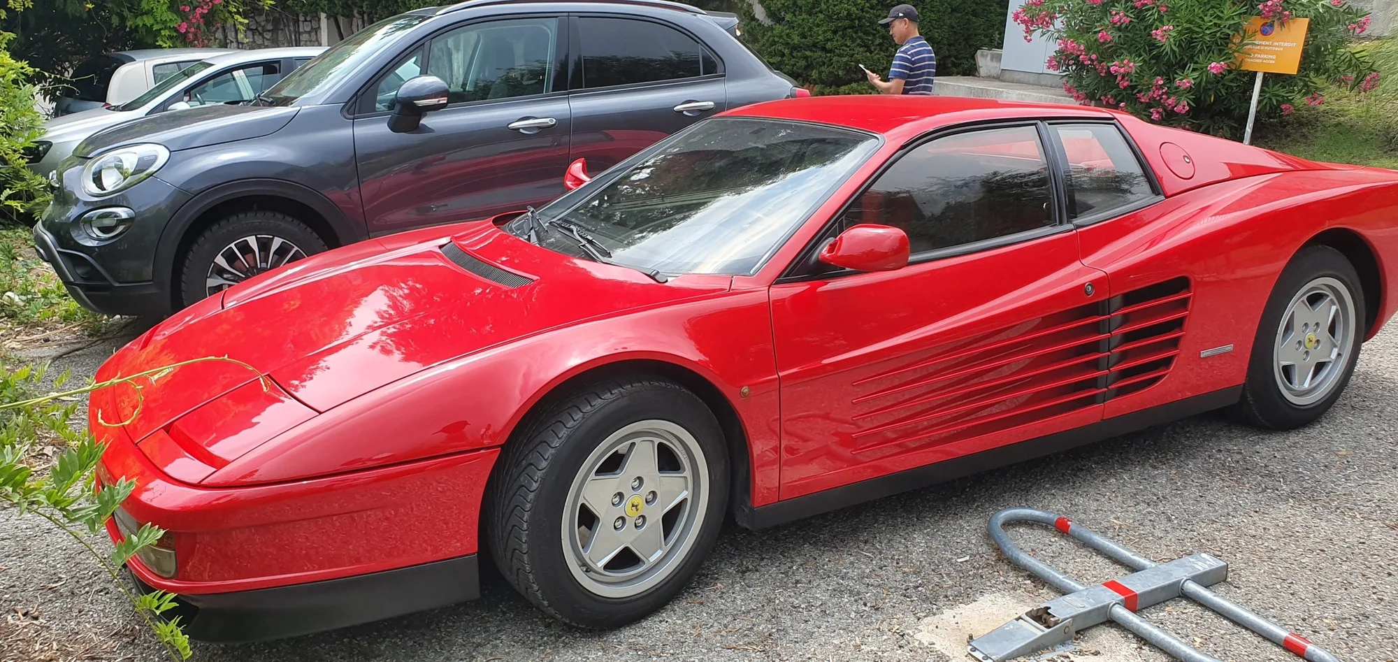 Classic Ferrari Testarossa in Red - ferrari, testarossa, classic, supercar, coupe